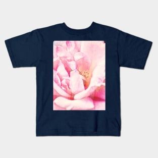 Pink Rose Glitch Kids T-Shirt